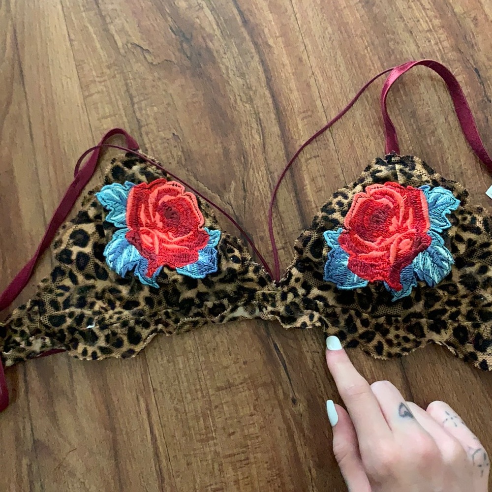 Pink bra